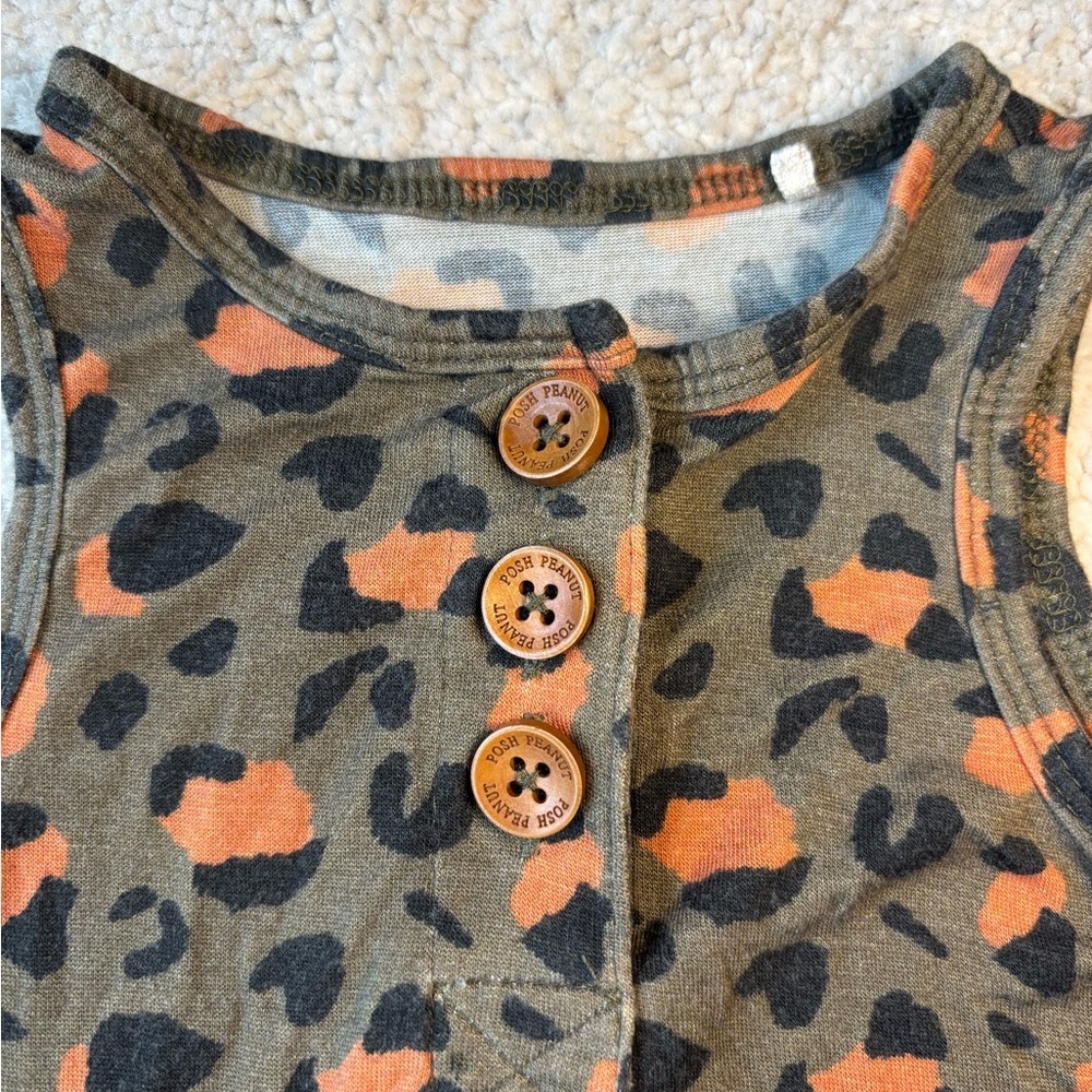 Posh Peanut Leopard Print Racerback Jumpsuit - Picture 4 of 13